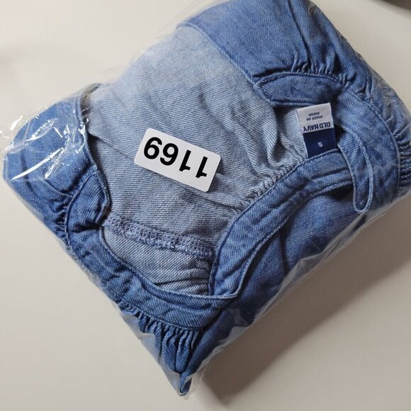 NWT Denim boho relaxed top women Size S - Picture 8 of 11